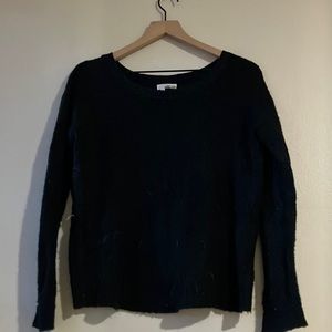 Soft black scoop neck sweater